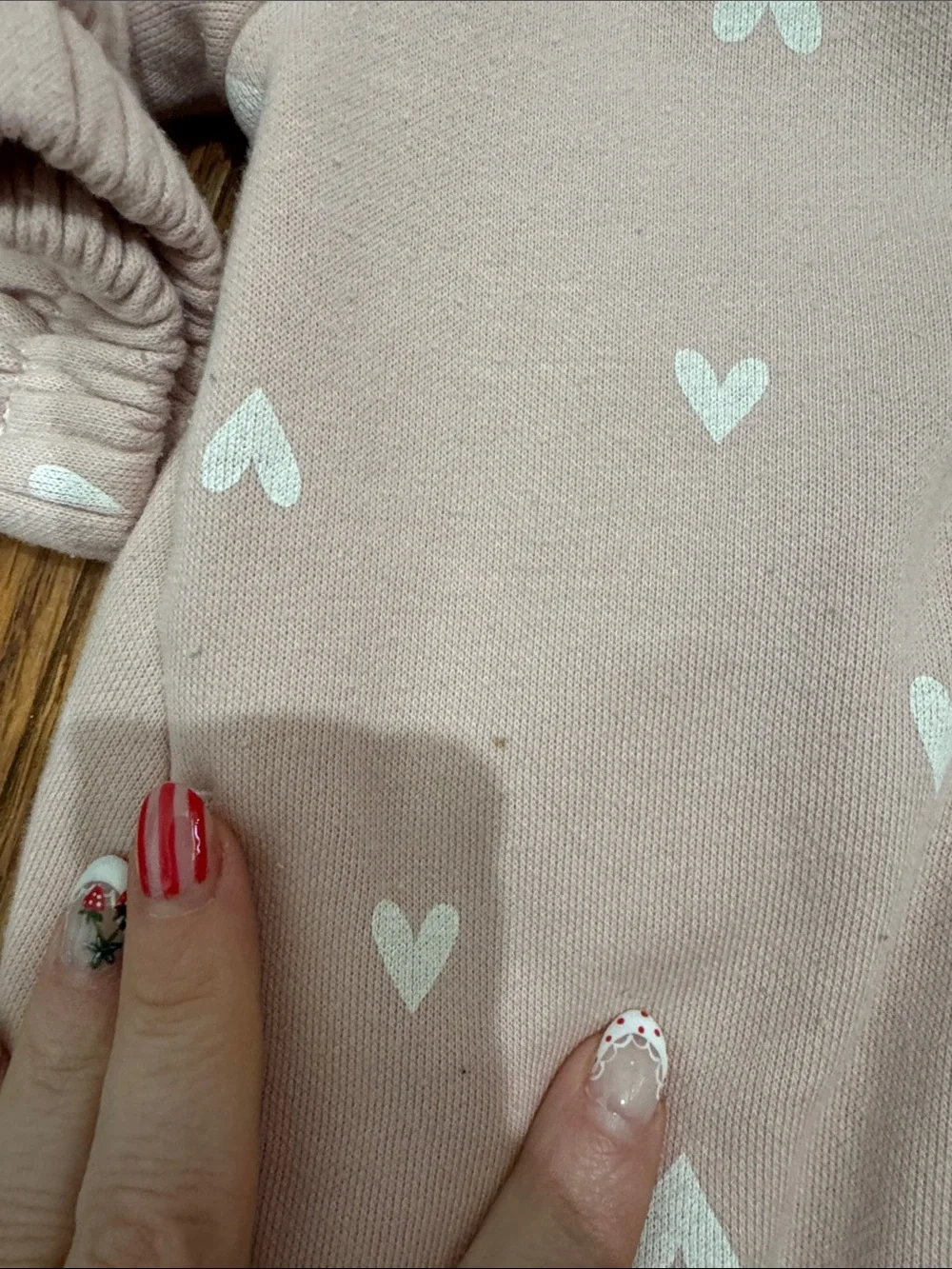 Old Navy Pink Heart Print Hoodie & Joggers Set